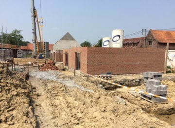 Point avancement travaux maisons Bachy