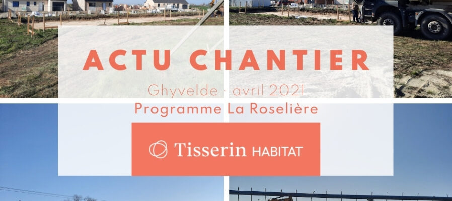 Images du chantier de Ghyvelde sur le programme immobilier de maisons neuves La Roselière